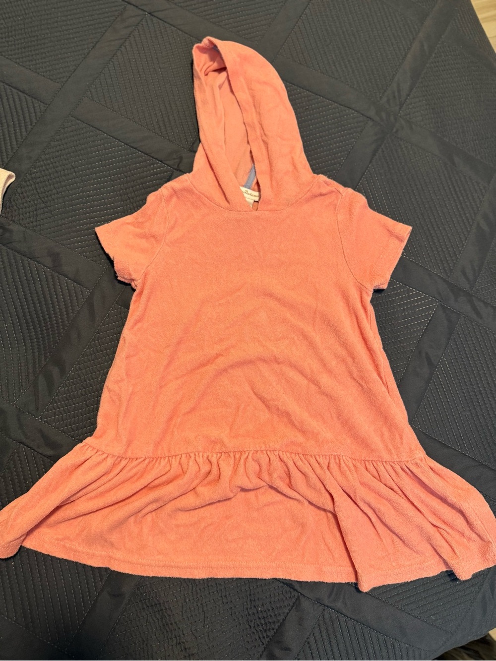 Tommy Bahama Coral Hooded Ruffle-Trim Dress